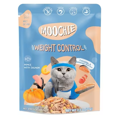 Moochie Weight Control Cat Wet Food Mince With Salmon．70g