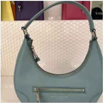 [S] MARC JACOBS H920L03FA22-463 THE CRUISER CRESCENT SMALL SHOULDER BAG,STONE BLUE, 196611004985 (SMJ156)
