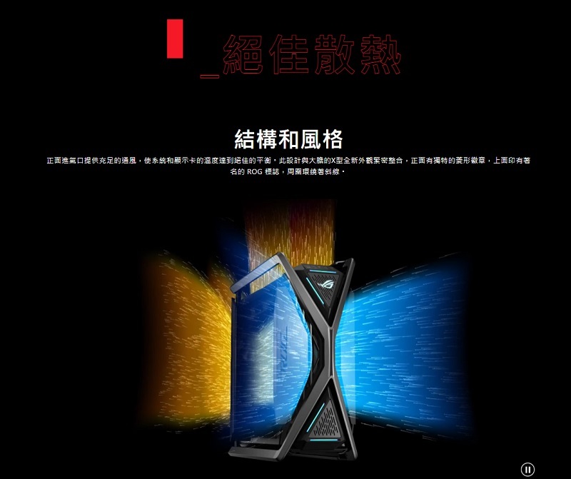 米特3C數位–華碩 ROG HYPERION GR701 創世神E-ATX機殼 白/90DC00F3-B30000