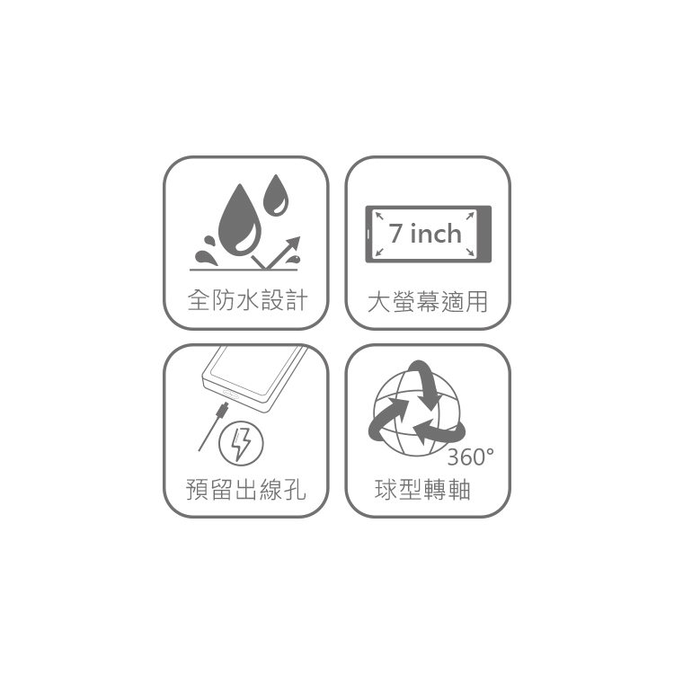 DHS402 防水包機車導航手機支架