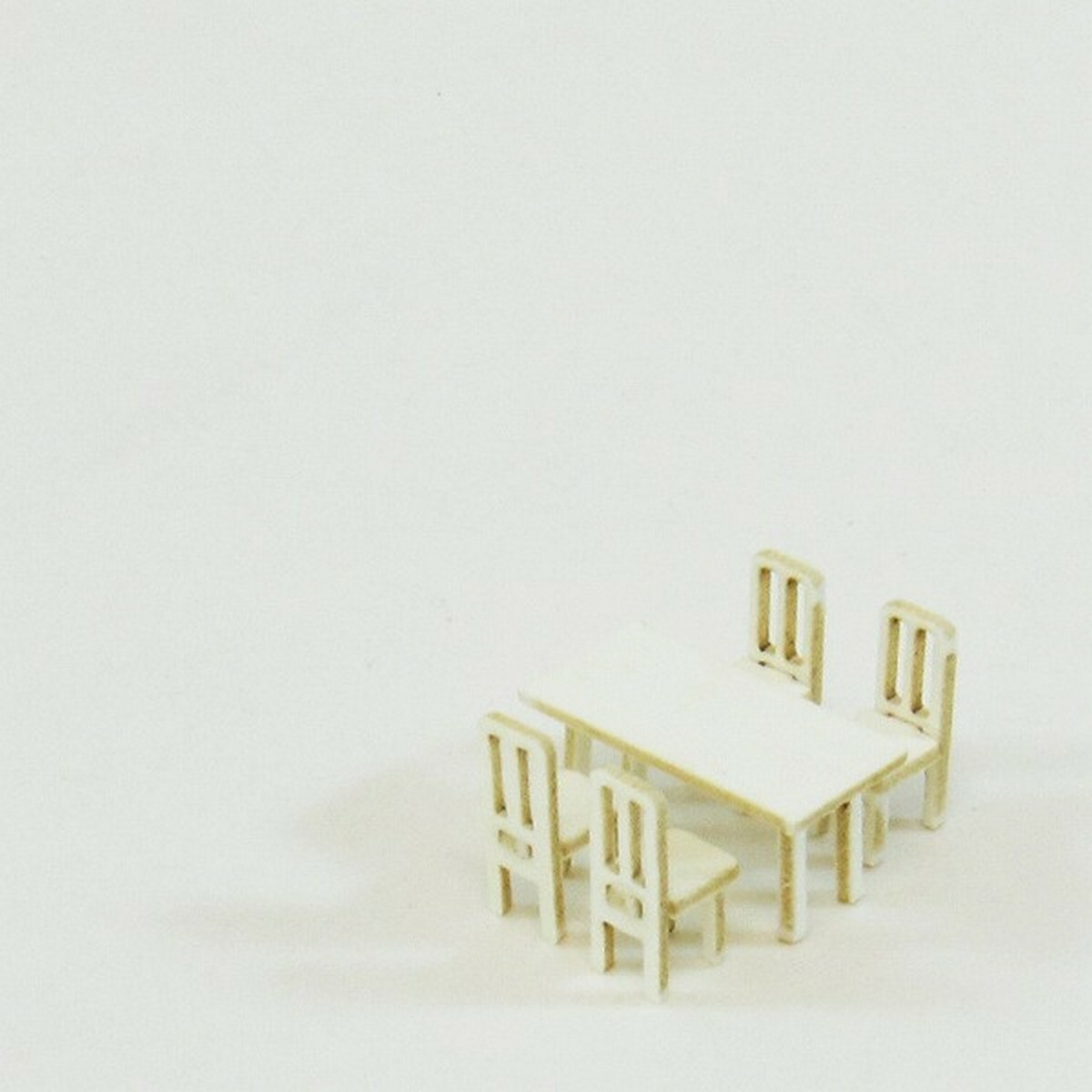 日本sankei 微縮藝術精品_【MP04-82】テーブル＆イスA