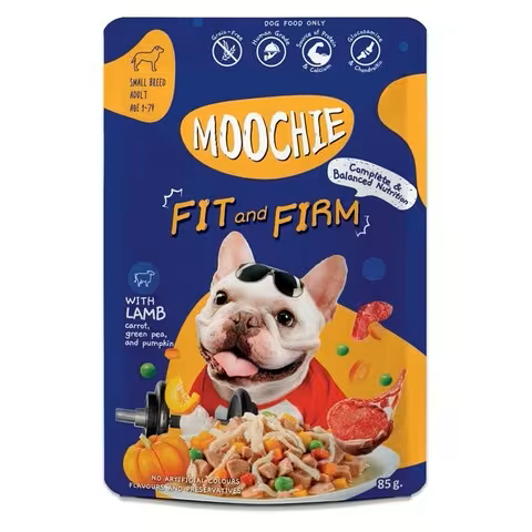 Moochie Superfood Fit and Firm Formula With Beef Wet Dog Food (85gx12pcs)