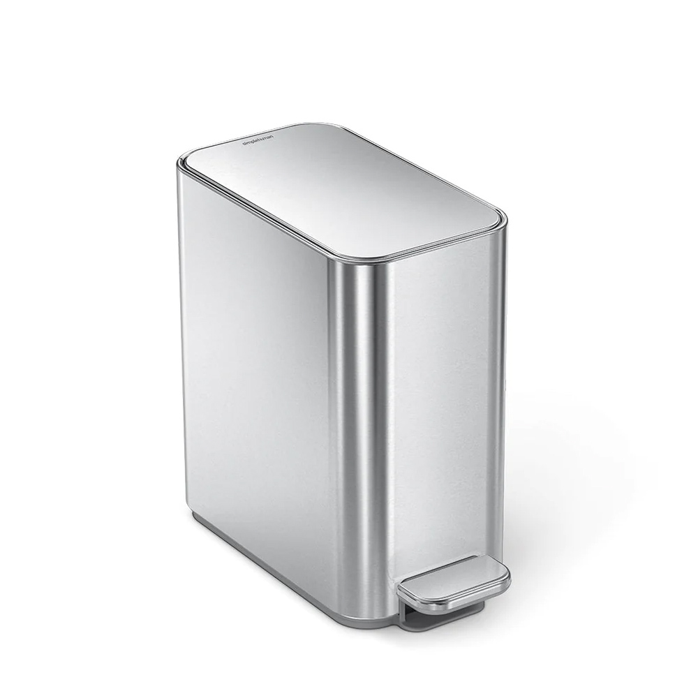 美國品牌SIMPLEHUMAN 5L 不銹鋼腳踏垃圾桶【香港行貨】-CW2096