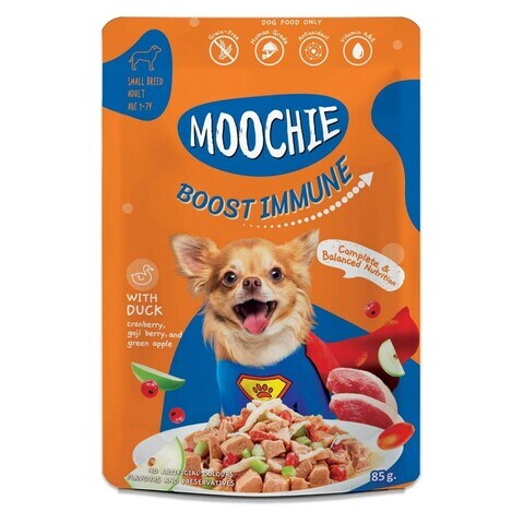 Moochie Superfood Boost Immune With Duck Wet Dog Food (85gx12pcs)