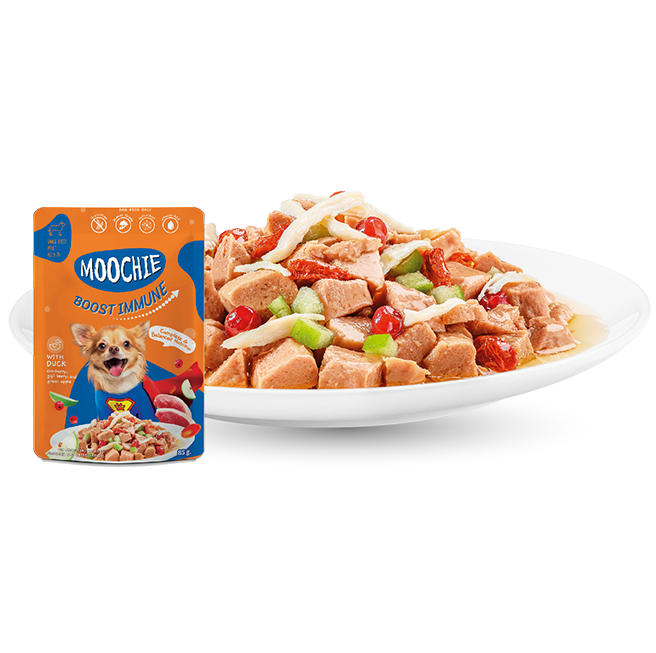 Moochie Superfood Boost Immune With Duck Wet Dog Food (85gx12pcs)