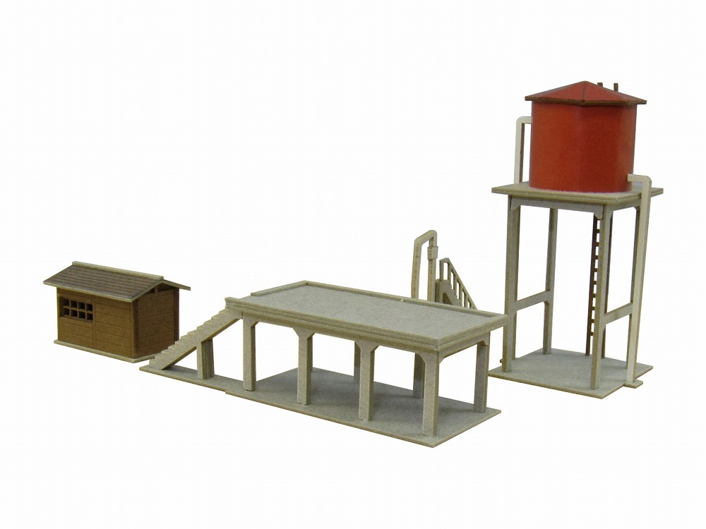 日本sankei 微縮藝術精品_【MP01-46】給炭台と給水塔