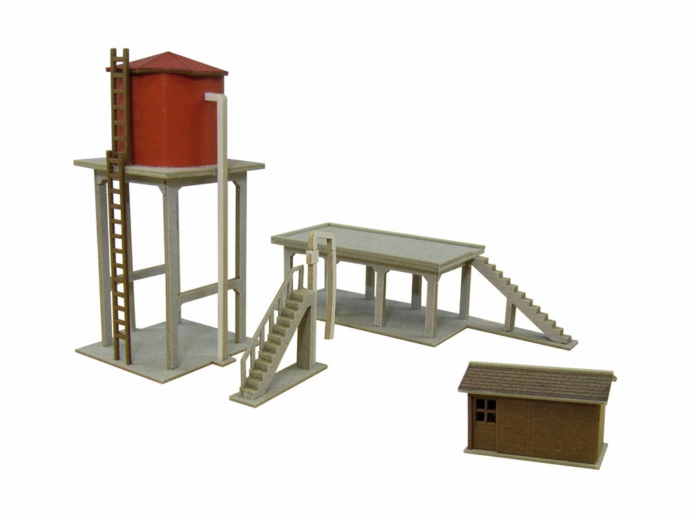 日本sankei 微縮藝術精品_【MP01-46】給炭台と給水塔