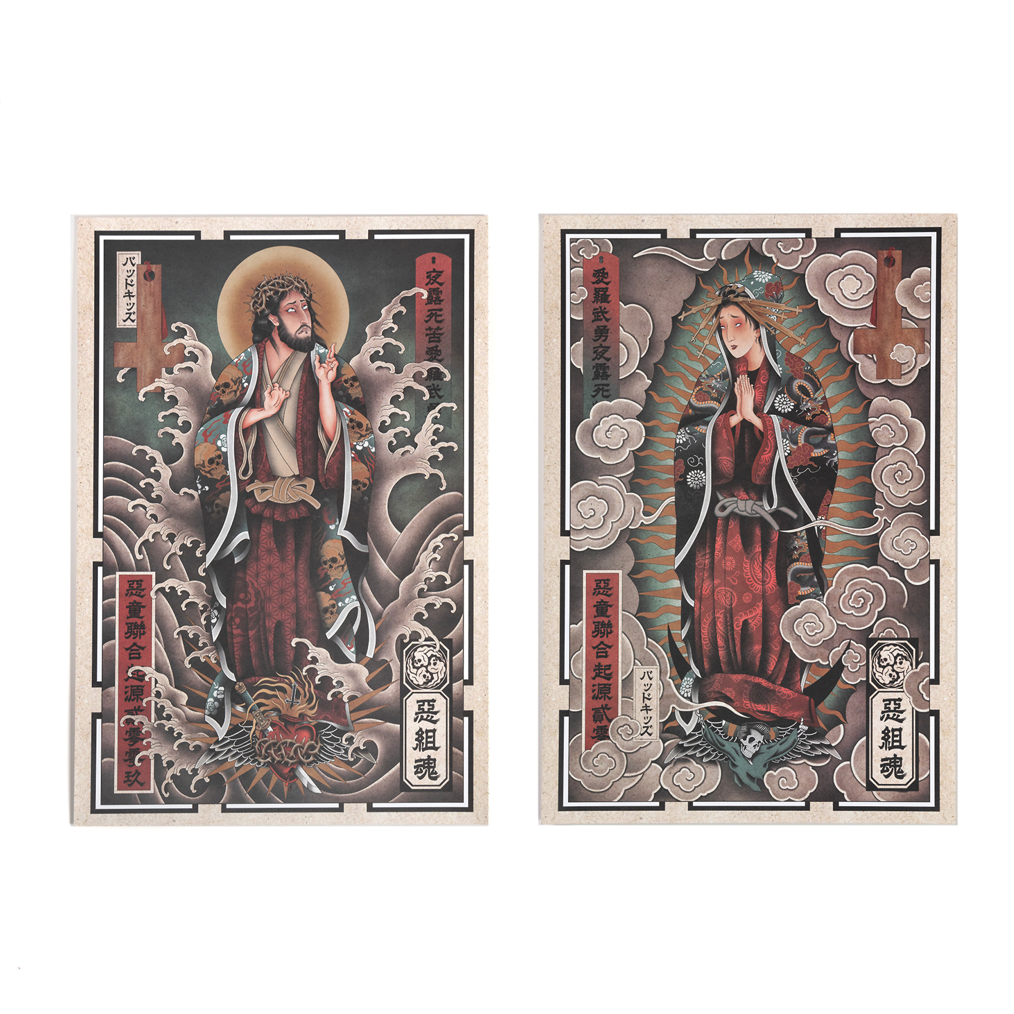 BAD KIDS 惡童 23/S Ukiyo-e poster ( 兩張ㄧ組 不含框 ㄧ律使用海報筒包裝 )