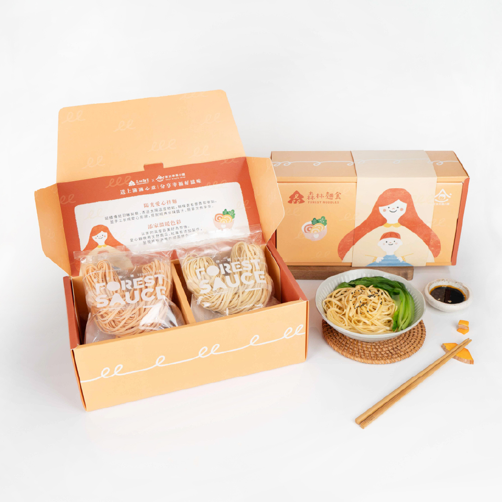 港澳免運｜森林公益｜麵帶幸福｜愛心拌麵禮盒｜單盒｜6包入