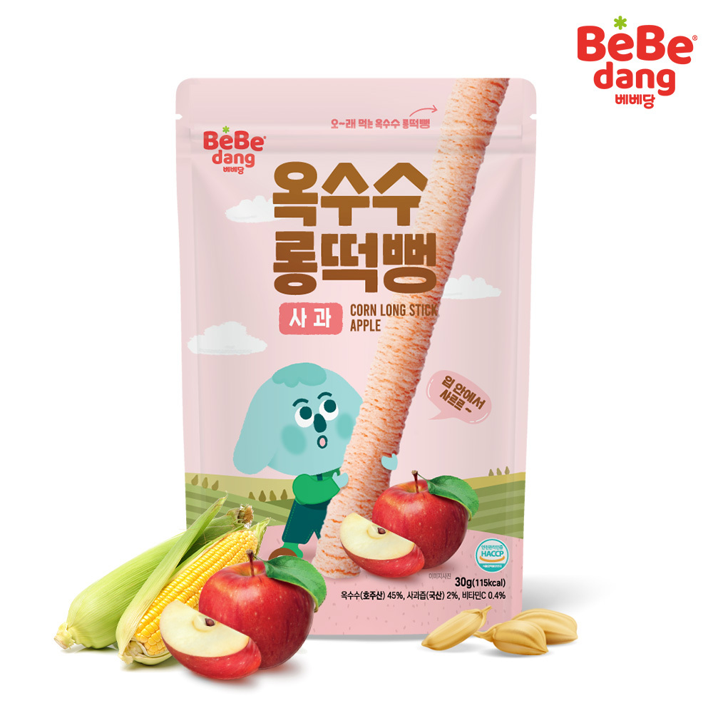 BeBeDang - 寶寶玉米長棒棒-蘋果(6M+)