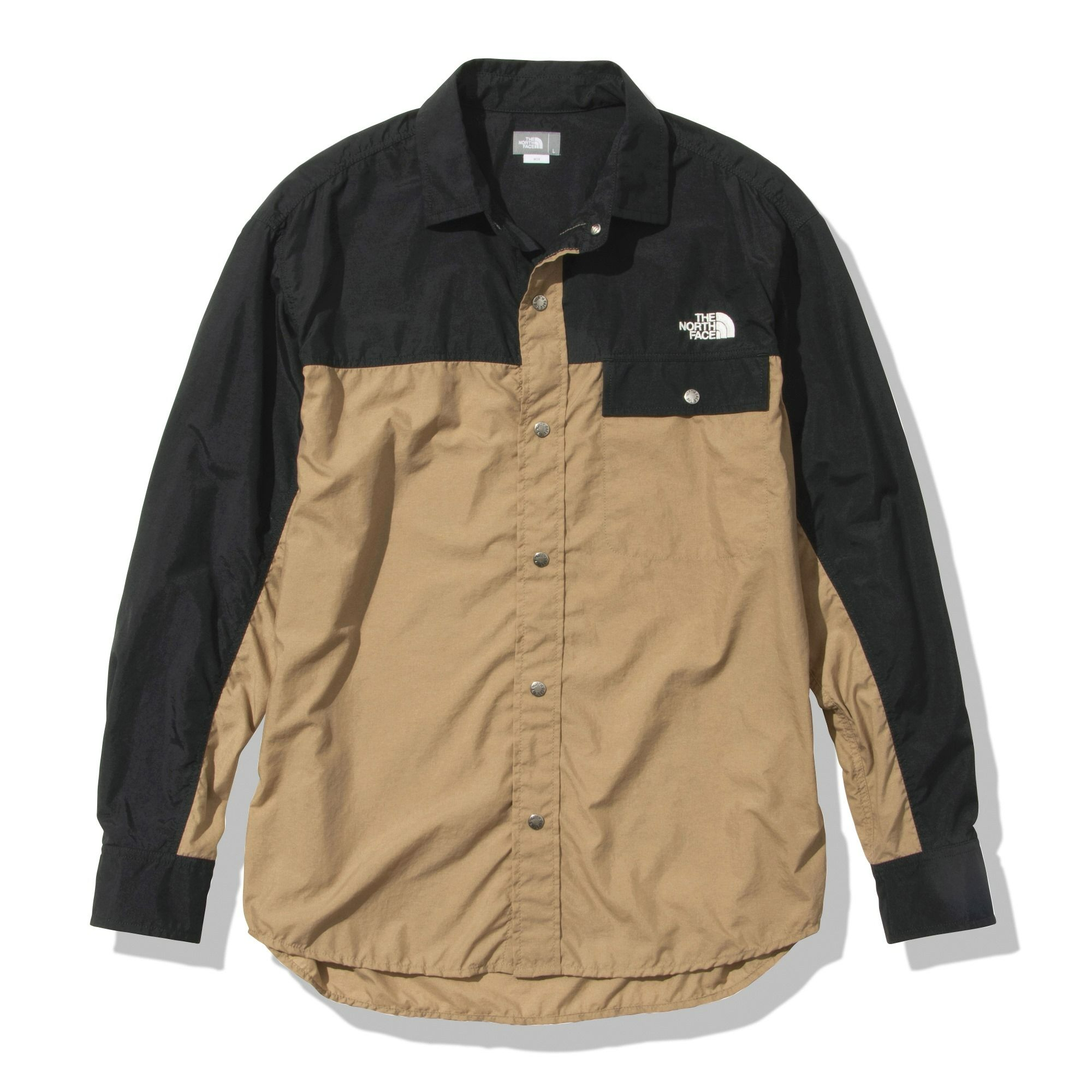 NR11961 日本THE NORTH FACE L/S NUPTSE SHIRT 拚色襯衫