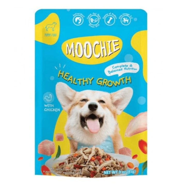 Moochie Superfood Healthy Growth Formula With Chicken Wet Dog Food (85gx12pcs)