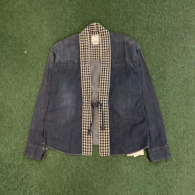 ⚠️ON SALE 35% OFF: VISVIM SOCIAL SCULPTURE LHAMO SHIRT DAMAGED (LUXSIC/CHECK) - LT.INDIGO SIZE 1 IN STOCK NOW (現貨發售中)