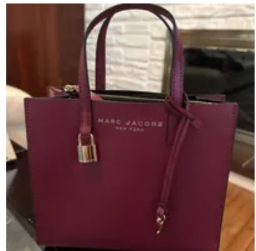 [S] MARC JACOBS M0015685-605 TOTE BAG, POMEGRANATE, 196611005036 (SMJ162)