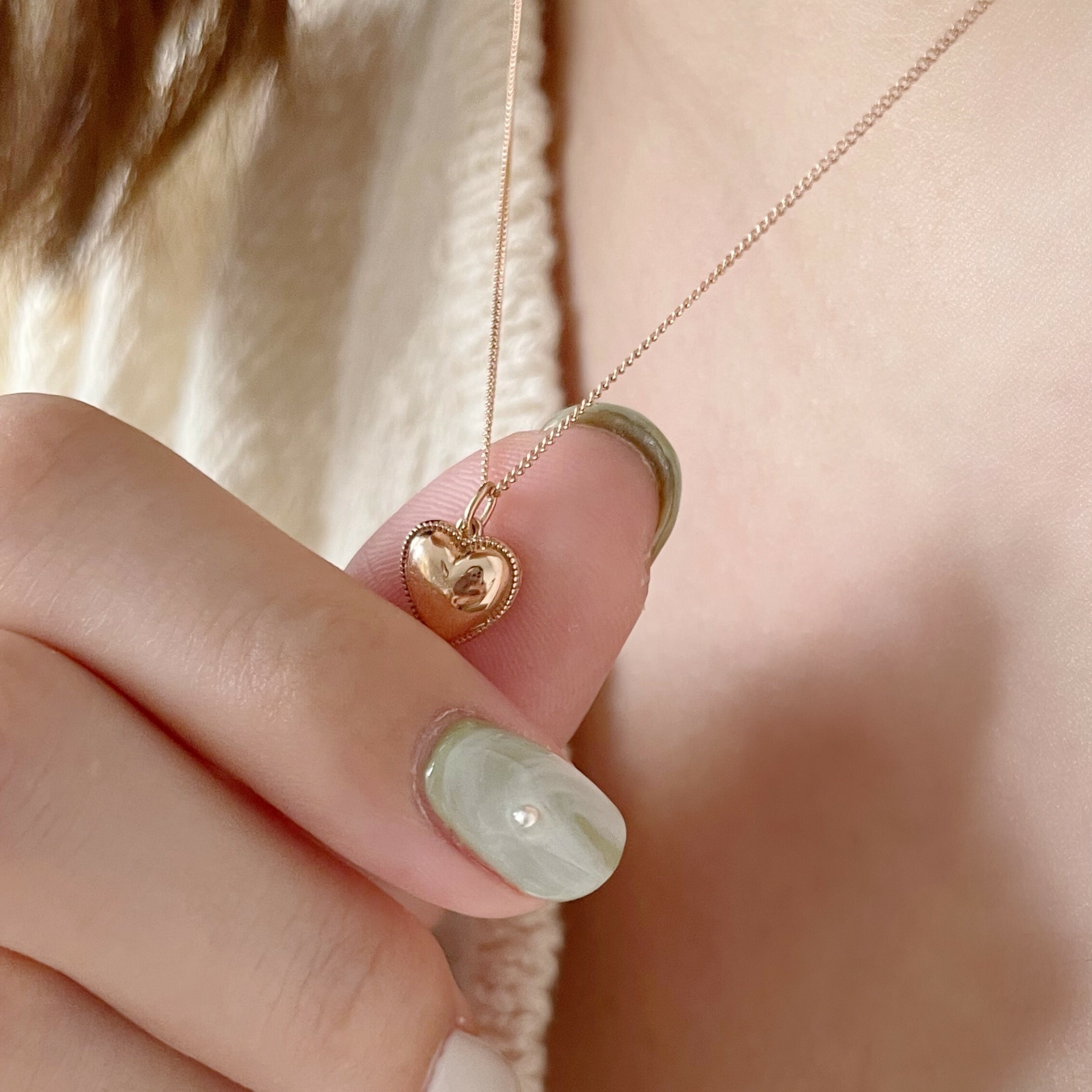 14k Initial heart 項鍊