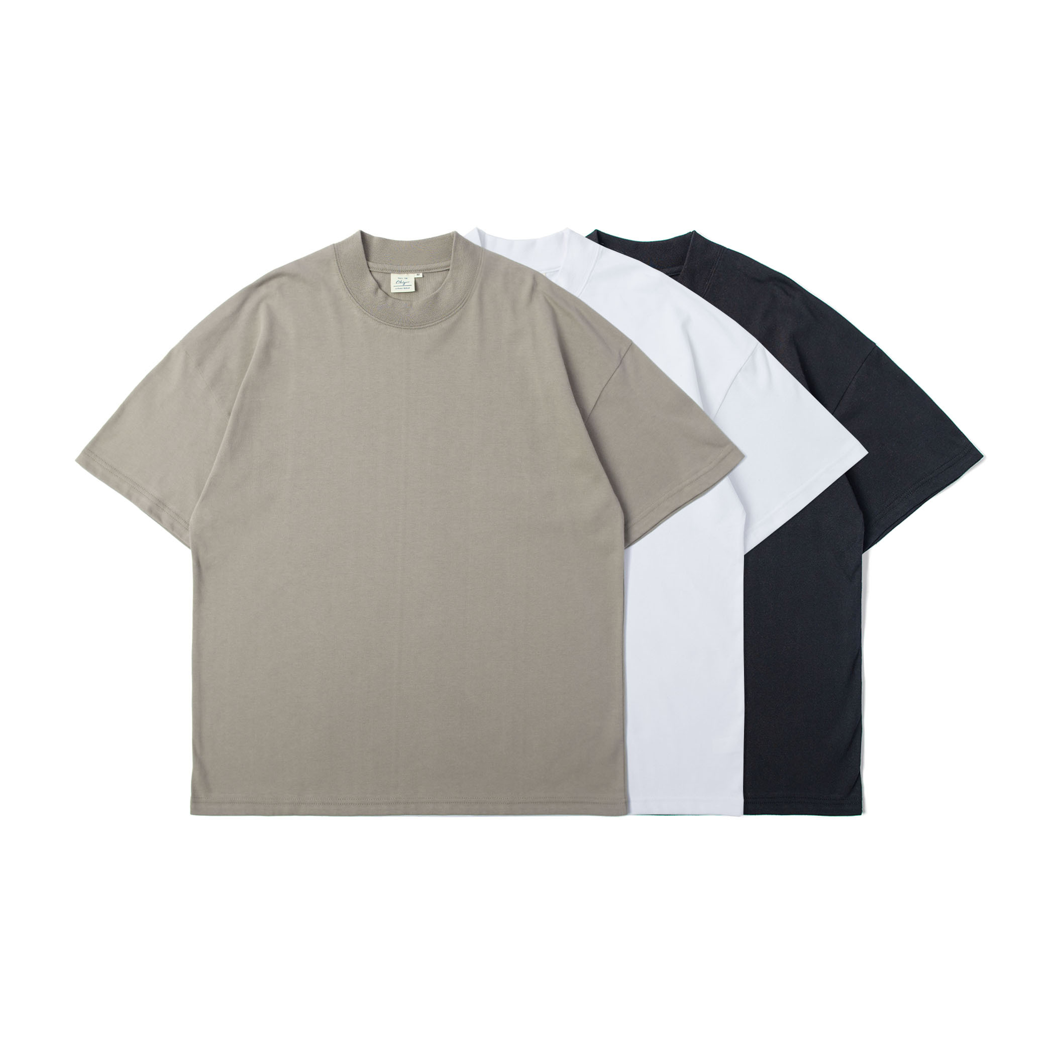 戶外休閒 20支半高領落肩短T