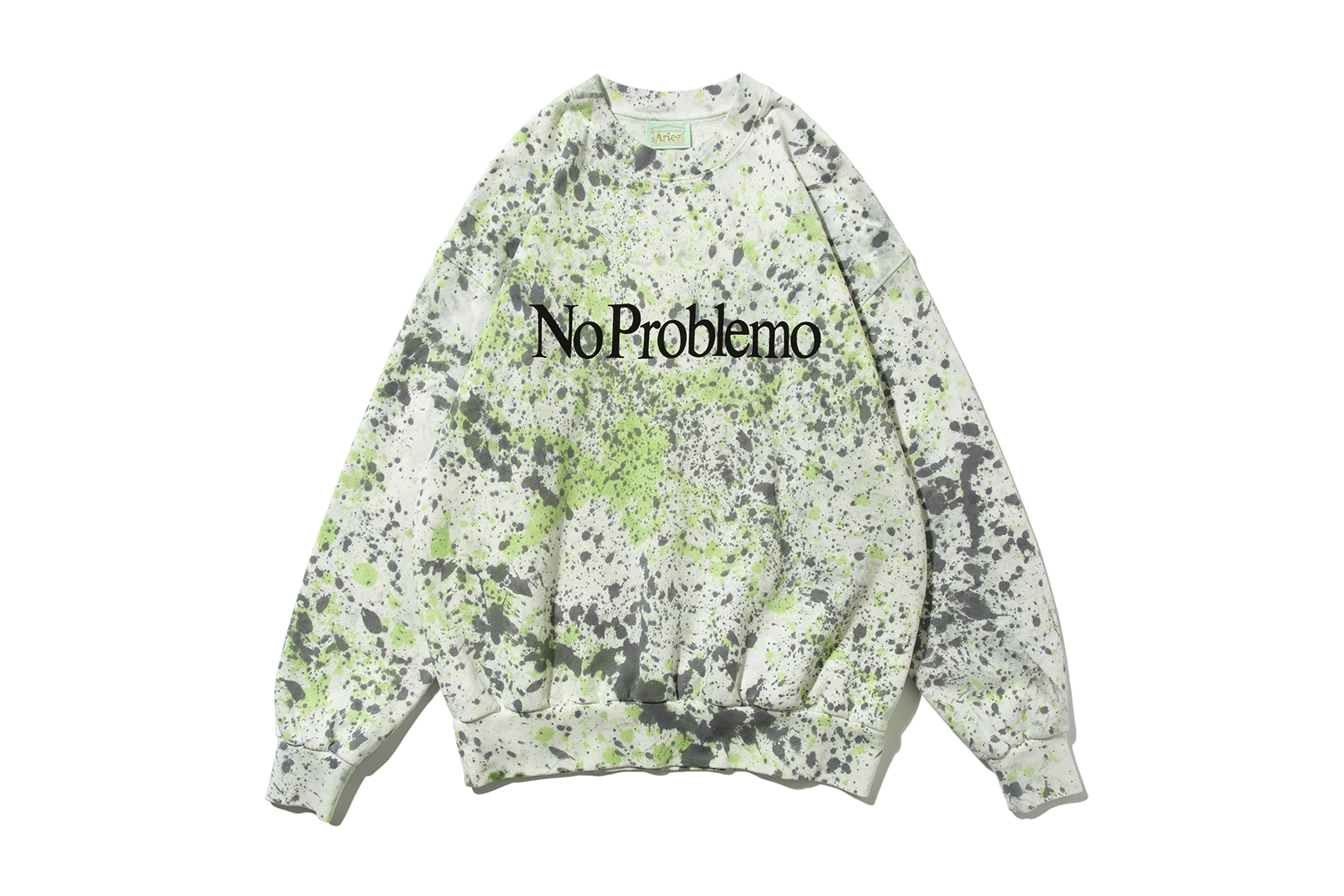 ARIES "NO PROBLEMO SPLATTER DYE SWEATS"