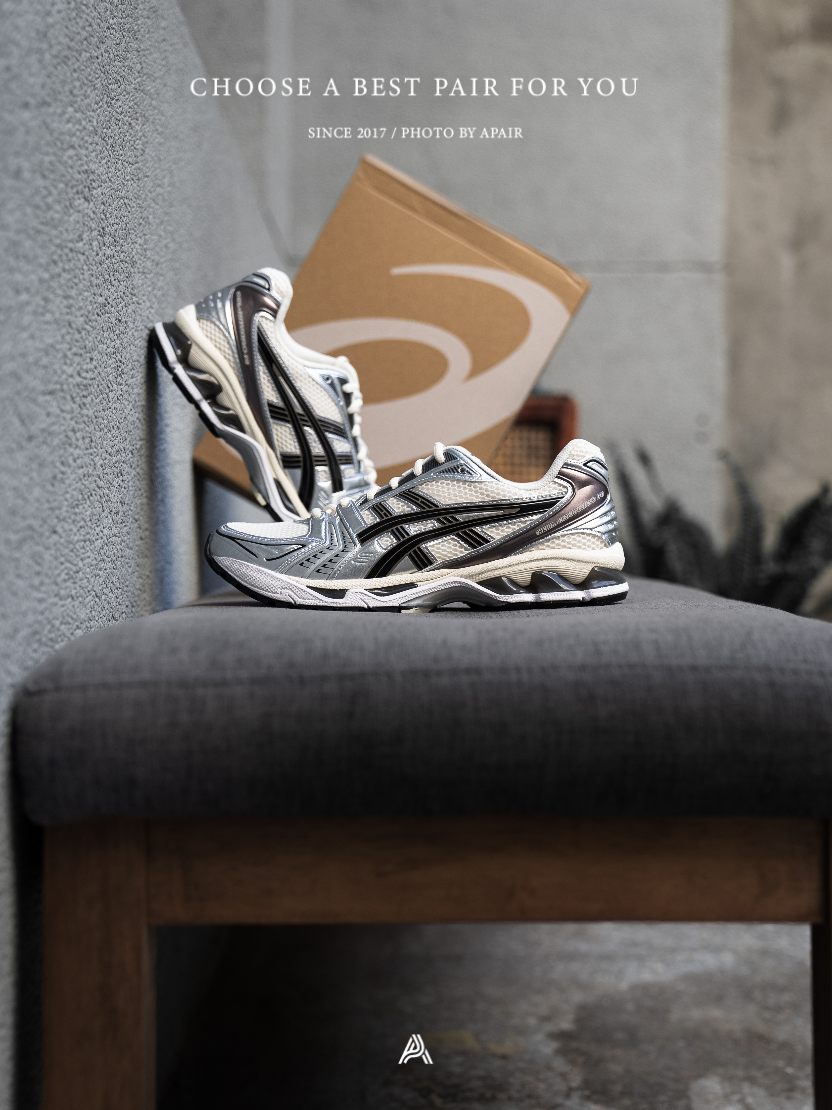 【APAIR】預購 Asics Gel-Kayano 14 Cream Black 米黑銀 1201A019-108