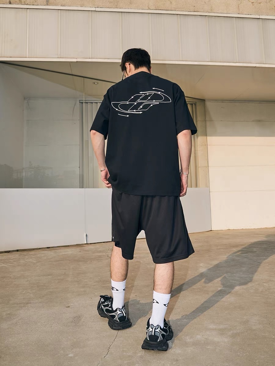 Harsh and Cruel 23SS cleanfit線描指向箭頭logo刺繡短袖 HZ232020288