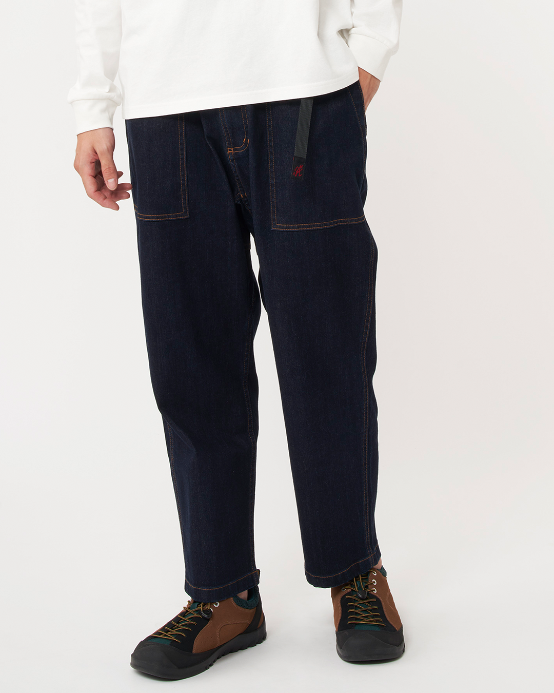 STRETCH DENIM LOOSE TAPERED PANT