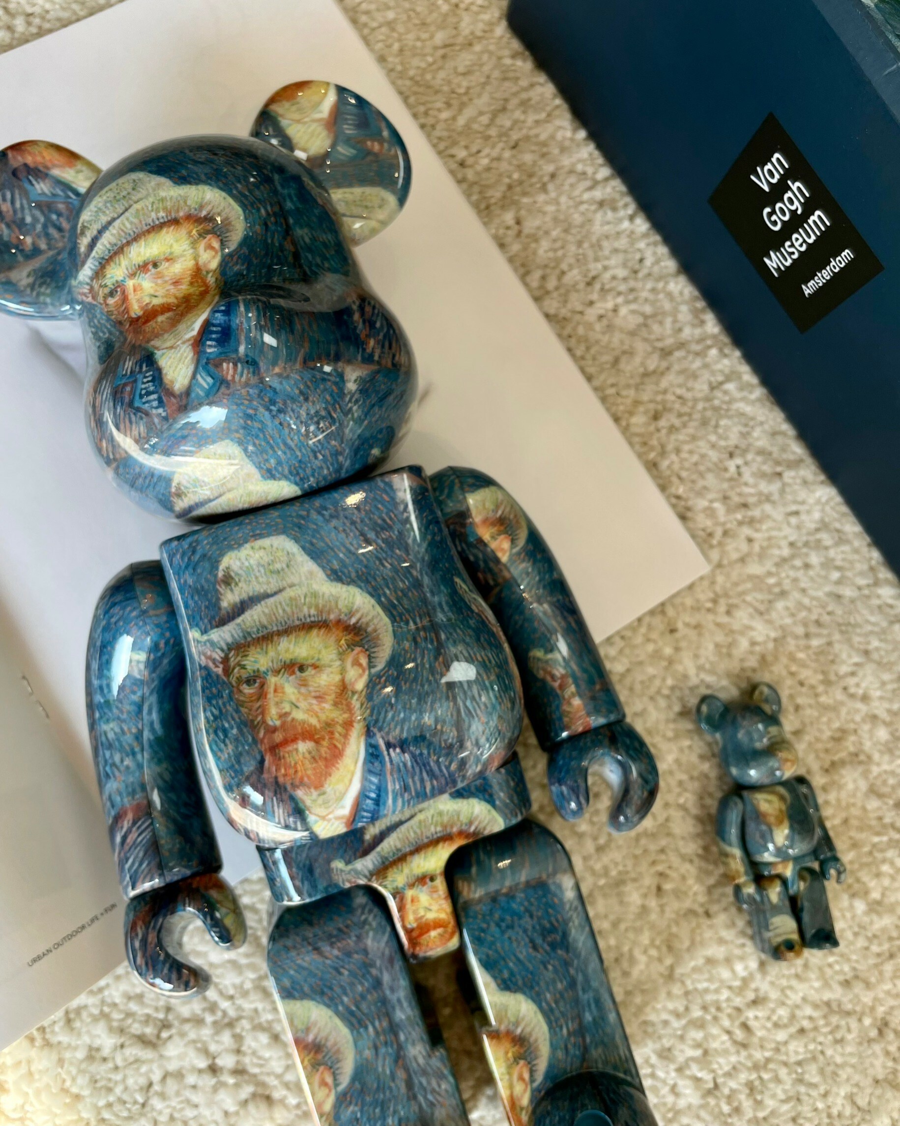 現貨Be@rbrick】400%+100% 庫柏力克熊Van Gogh Museum 梵谷自畫像bas