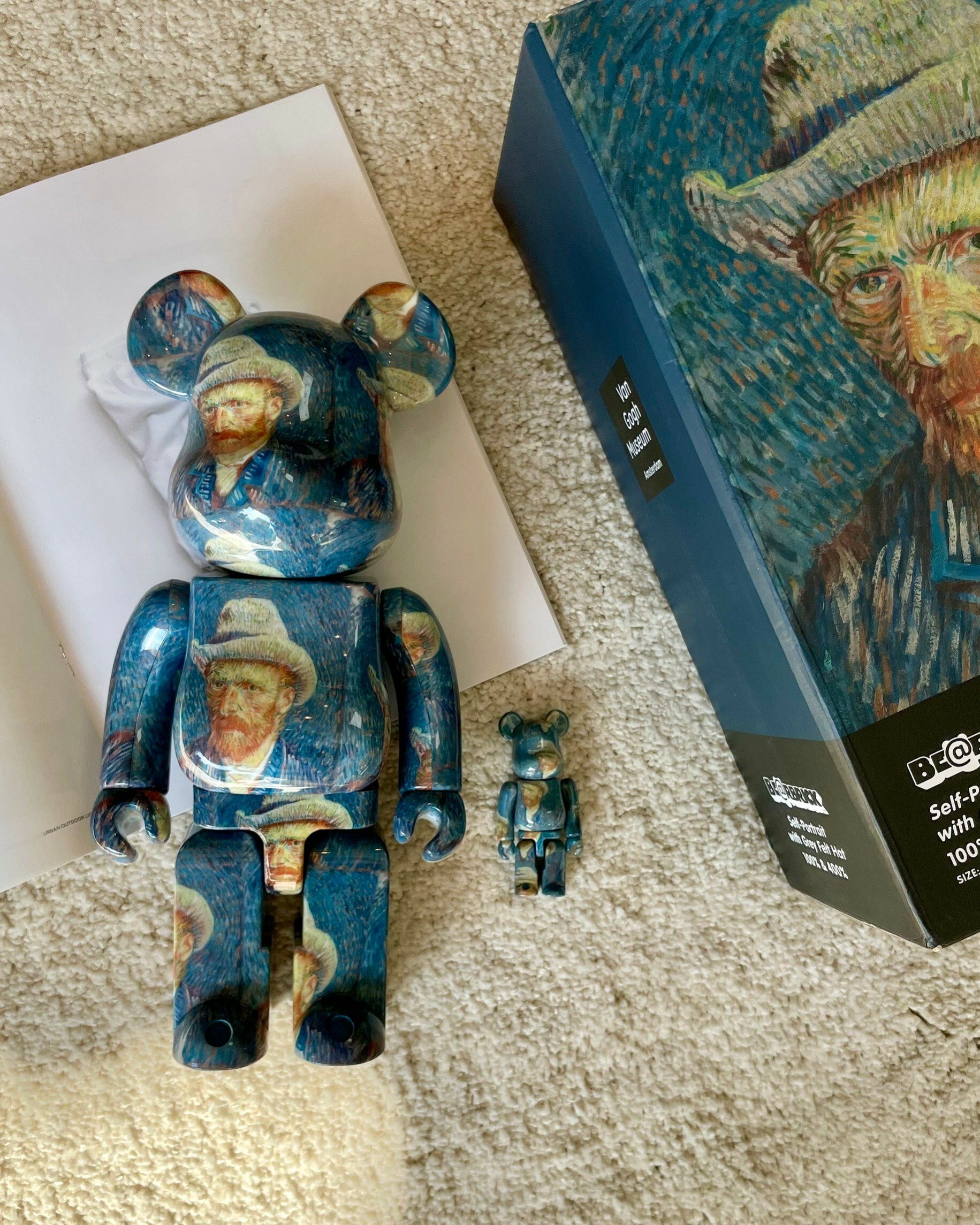 現貨Be@rbrick】400%+100% 庫柏力克熊Van Gogh Museum 梵谷自畫像bas