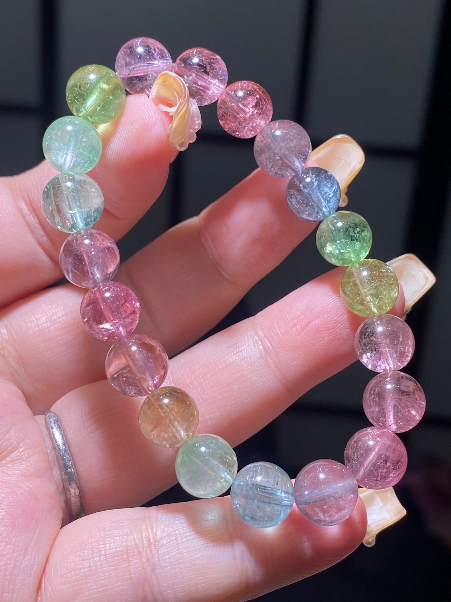 9-9.3mm 高質透體美人魚碧璽(A)