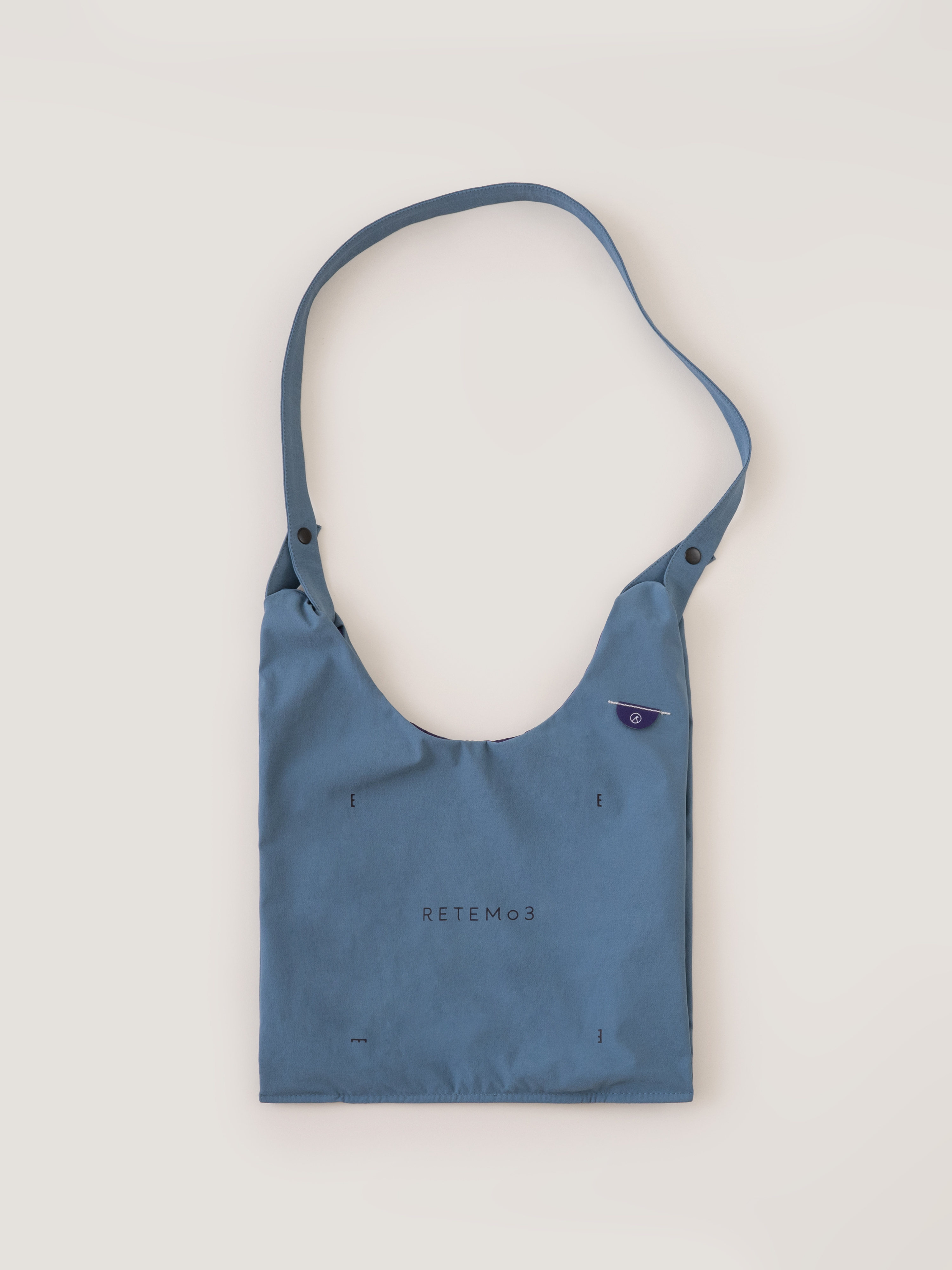 RETEM03 Logo Printed Tote Bag | Provence Blue
