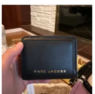 [S] MARC JACOBS S101L01SP21-001 GROOVE MINI COMPACT WALLET WITH ZIP COMPARTMENT METAL MJ LOGO FRONT,BLACK, 191267909103 (SMJ170)
