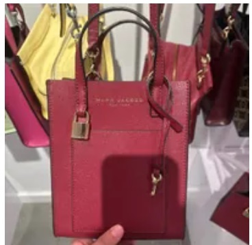 [S] MARC JACOBS H001L03FA22 MICRO TOTE,POMEGRANATE, 196611004923 (SMJ172)