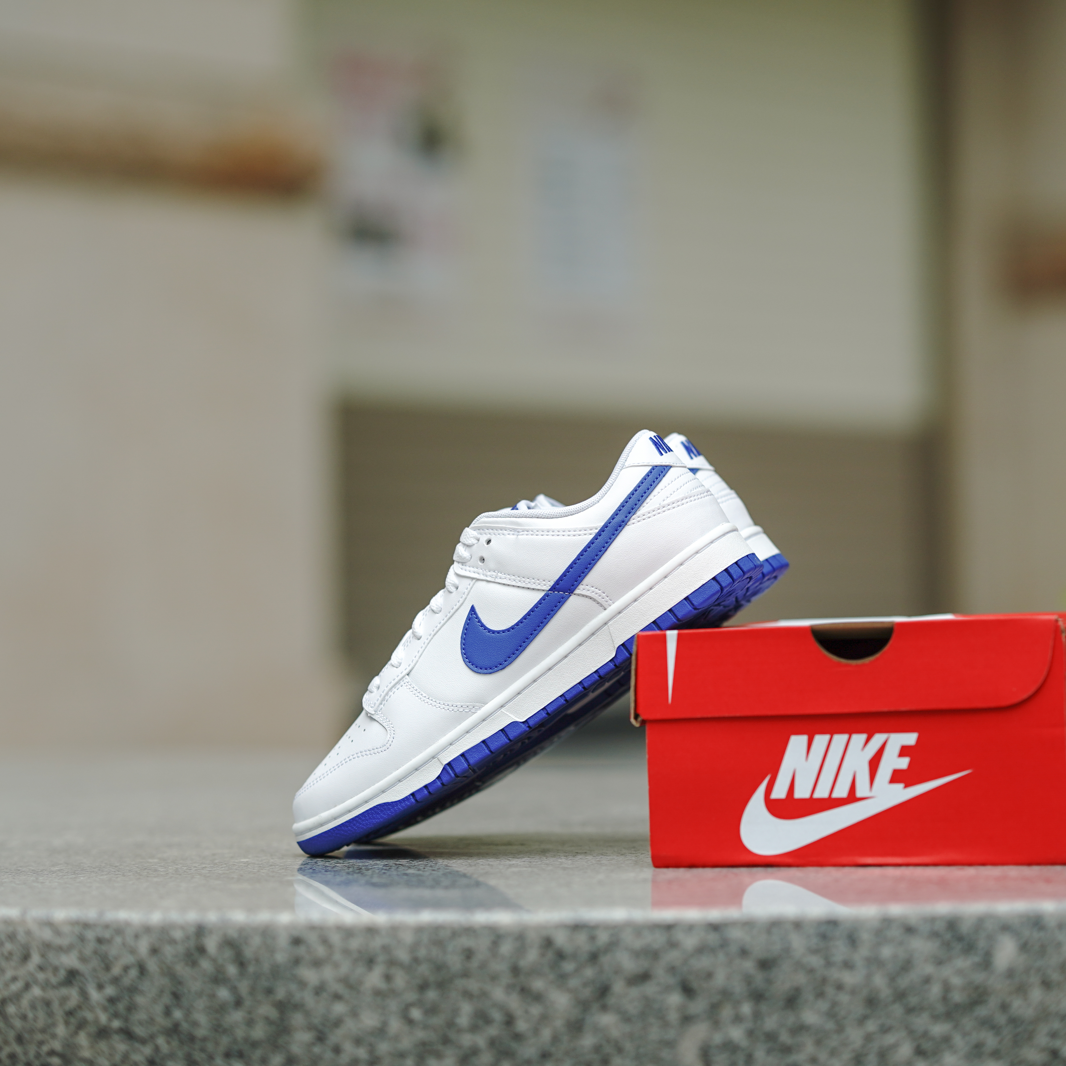 現貨) Nike Dunk Low White Hyper Royal 皇家藍DV0831-104