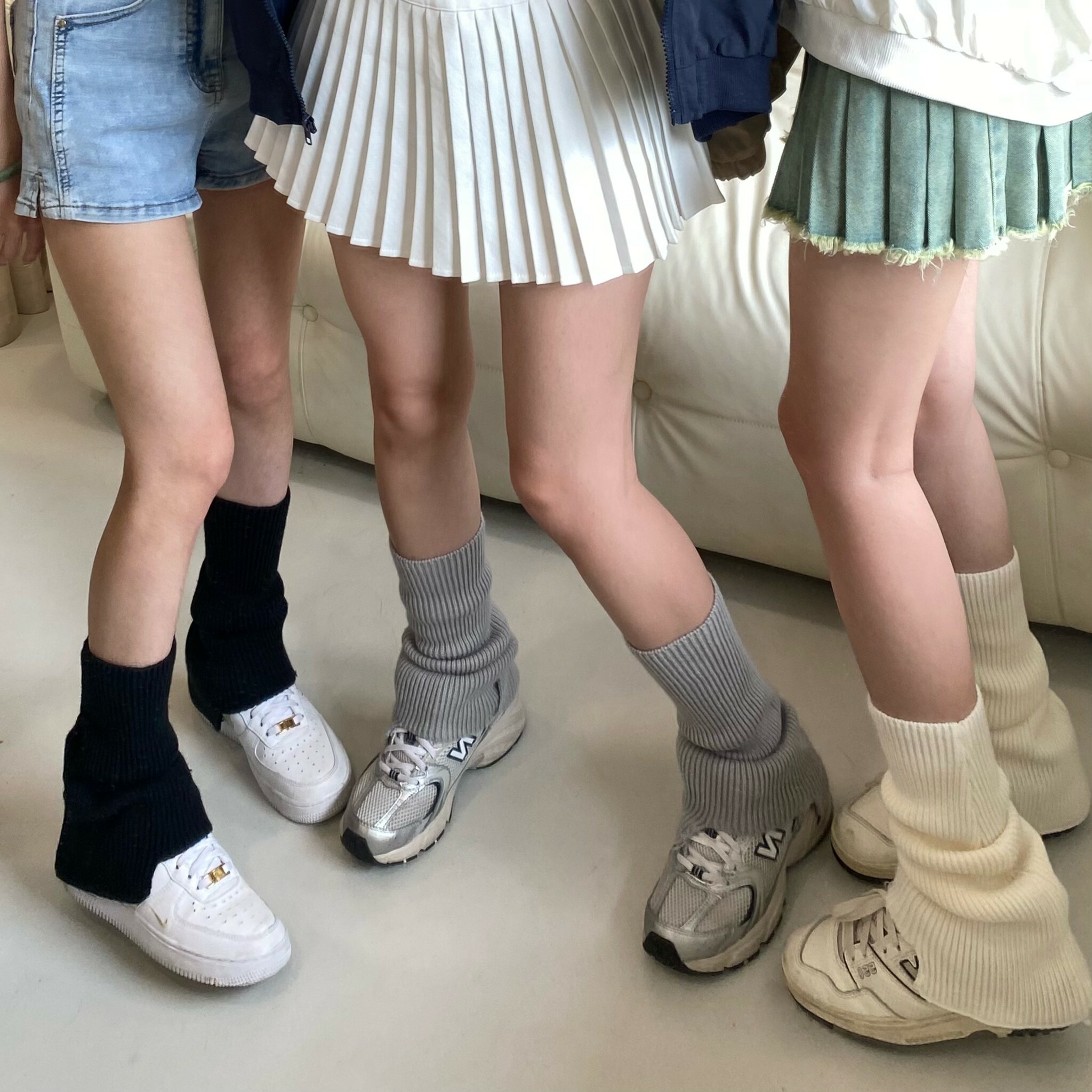 慵懶軟糯質感堆堆襪套