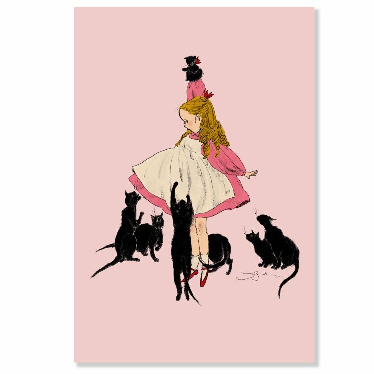 貓和我 繪本明信片｜日本Kurahashirei