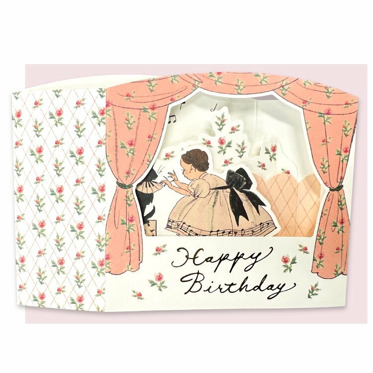 演奏會 貓與我系列 立體生日卡片｜日本Kurahashirei