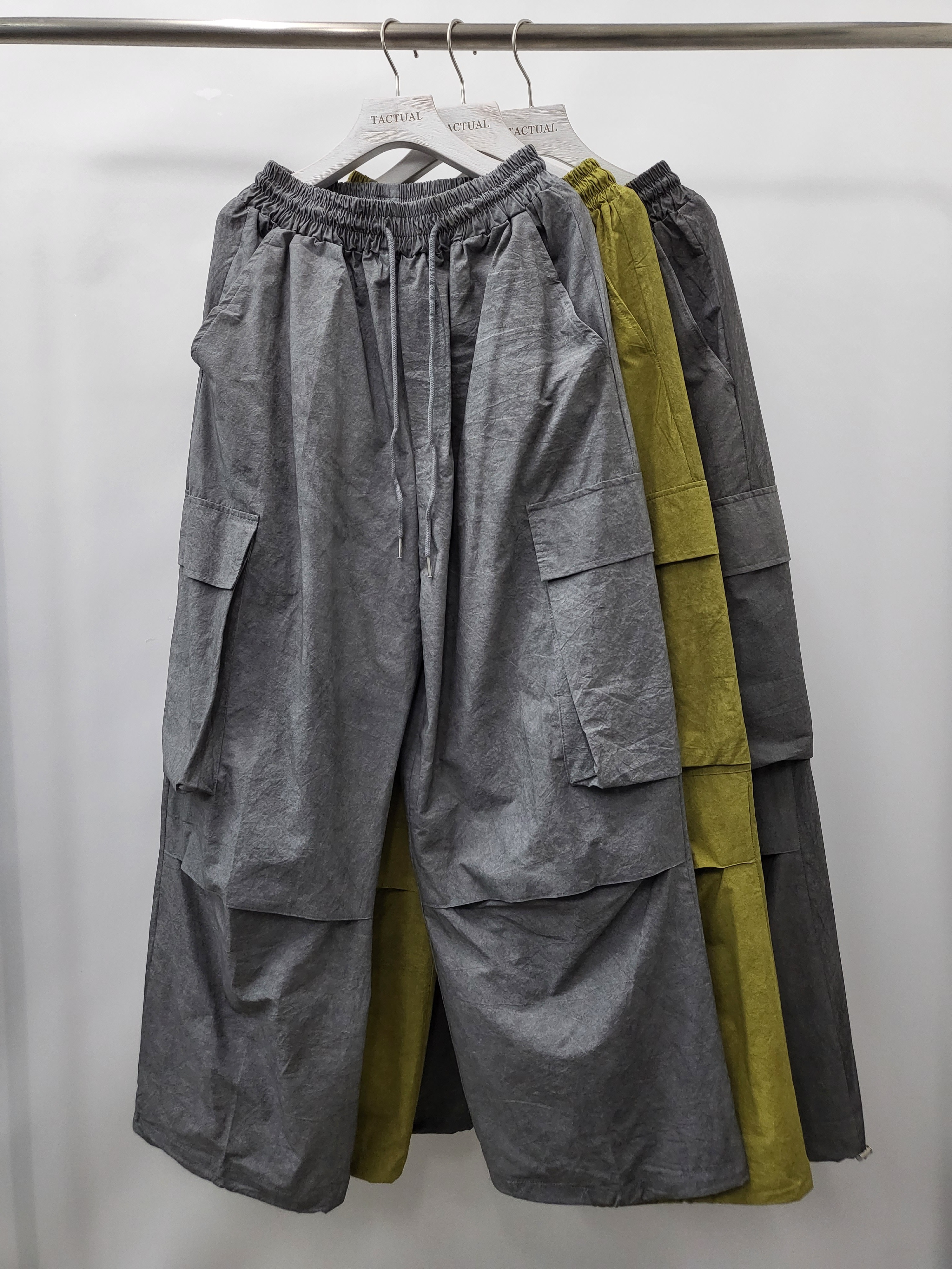 深淺混色鬆身工裝褲 P2556