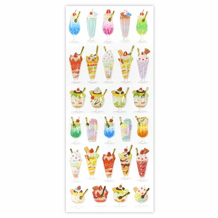 蘇打冰淇淋 立體透明貼紙｜日本ACTIVE CORPORATION