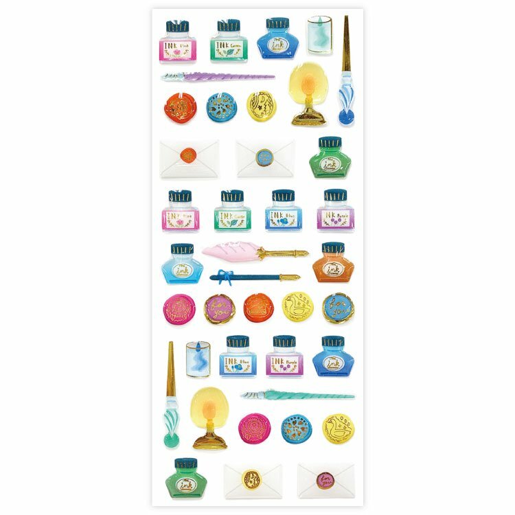 墨水 立體透明貼紙｜日本ACTIVE CORPORATION