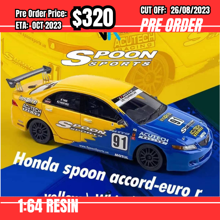 PO-$320 * Nice Auto * 1:64 Honda Accord CL7 Spoon [OD23/08]