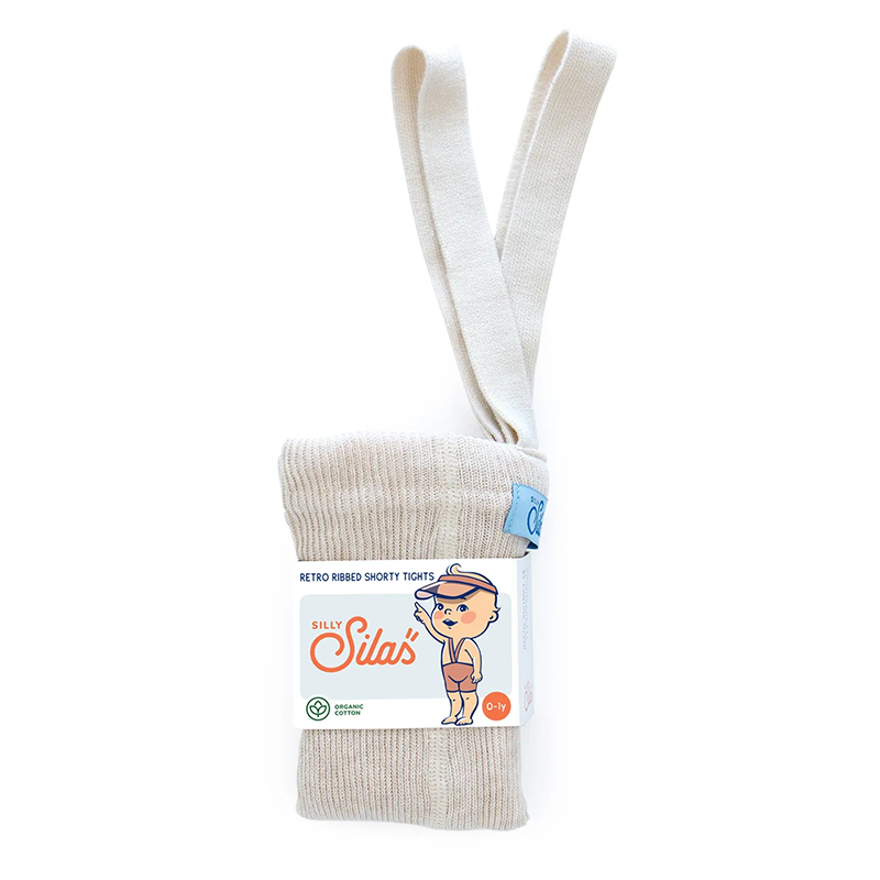 Silly Silas 有機棉吊帶短褲-Cream Blend
