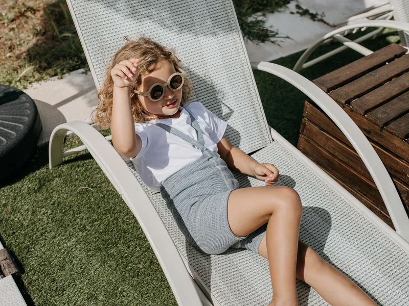 Silly Silas 有機棉吊帶短褲-Marshmallow Sky