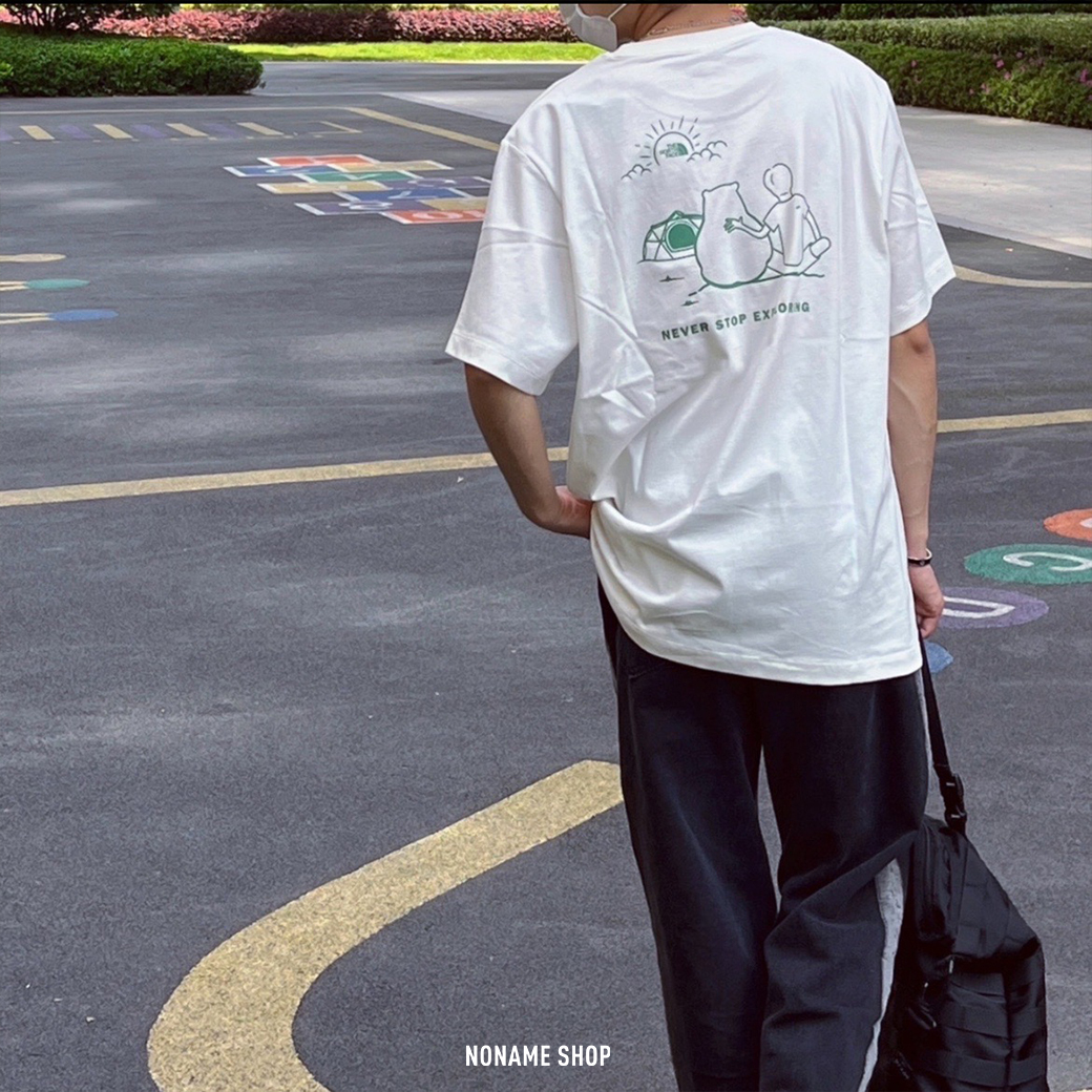 THE NORTH FACE TNF 北臉 北極熊 露營 日出日落 短T 兩色 (男款)