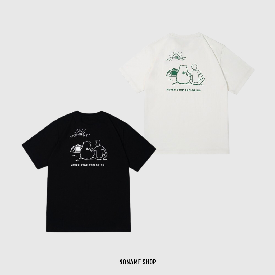 THE NORTH FACE TNF 北臉 北極熊 露營 日出日落 短T 兩色 (男款)