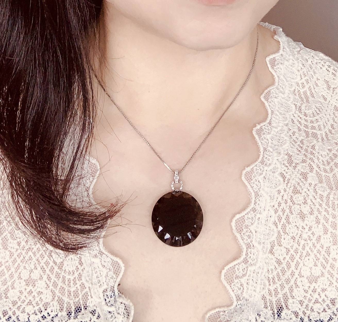 茶晶項鍊丨穩定思緒與生命力