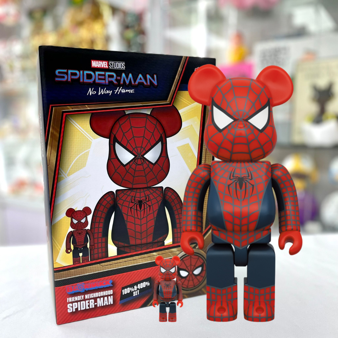 100%+400% BE@RBRICK FRIENDLY NEIGHBORHOOD SPIDER-MAN