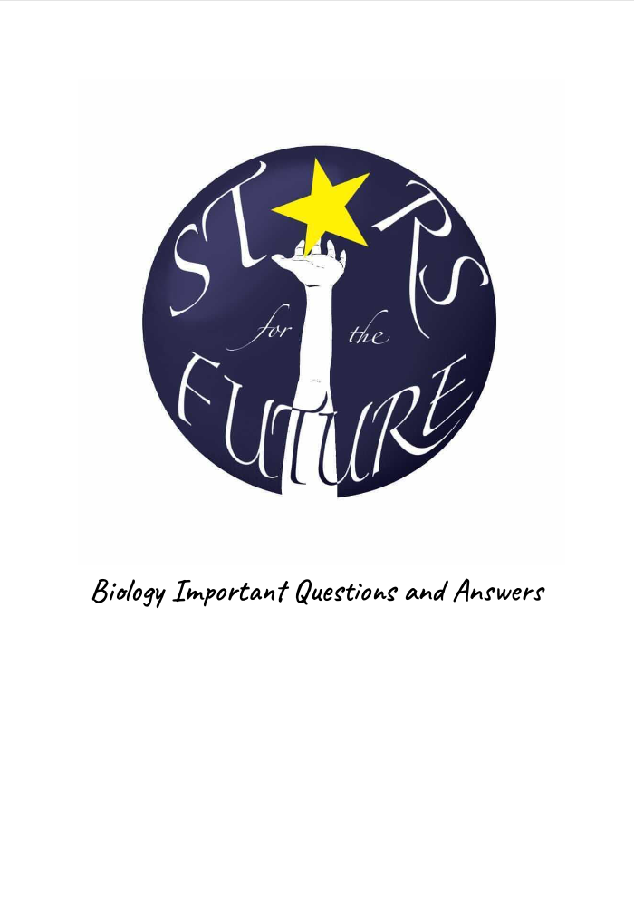 Biology Important Questions and Answers (Compulsory Part & E1)