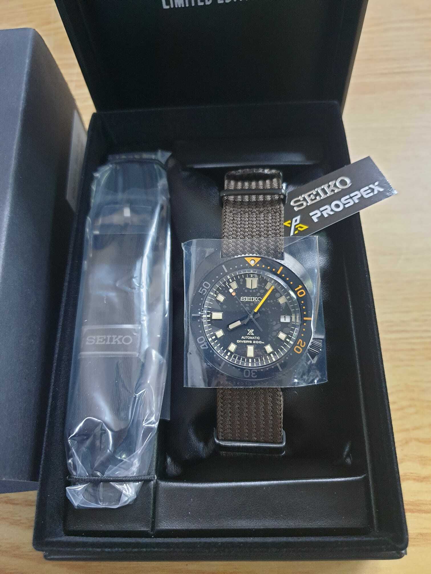 Seiko 精工 Prospex SPB257J1 SBDC157  限量版 1970 Reissue 海洋黑色系列 自動機械復古 潛水款 200米防水 手錶