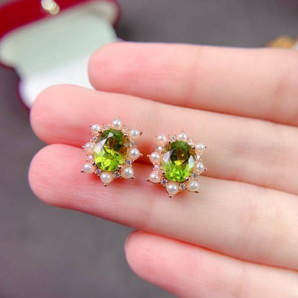 925銀套組 大主石天然橄欖石