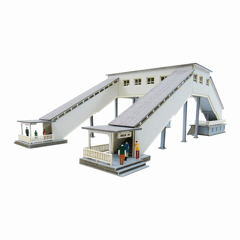 日本sankei 微縮藝術精品_【MP01-127】橋上駅舎