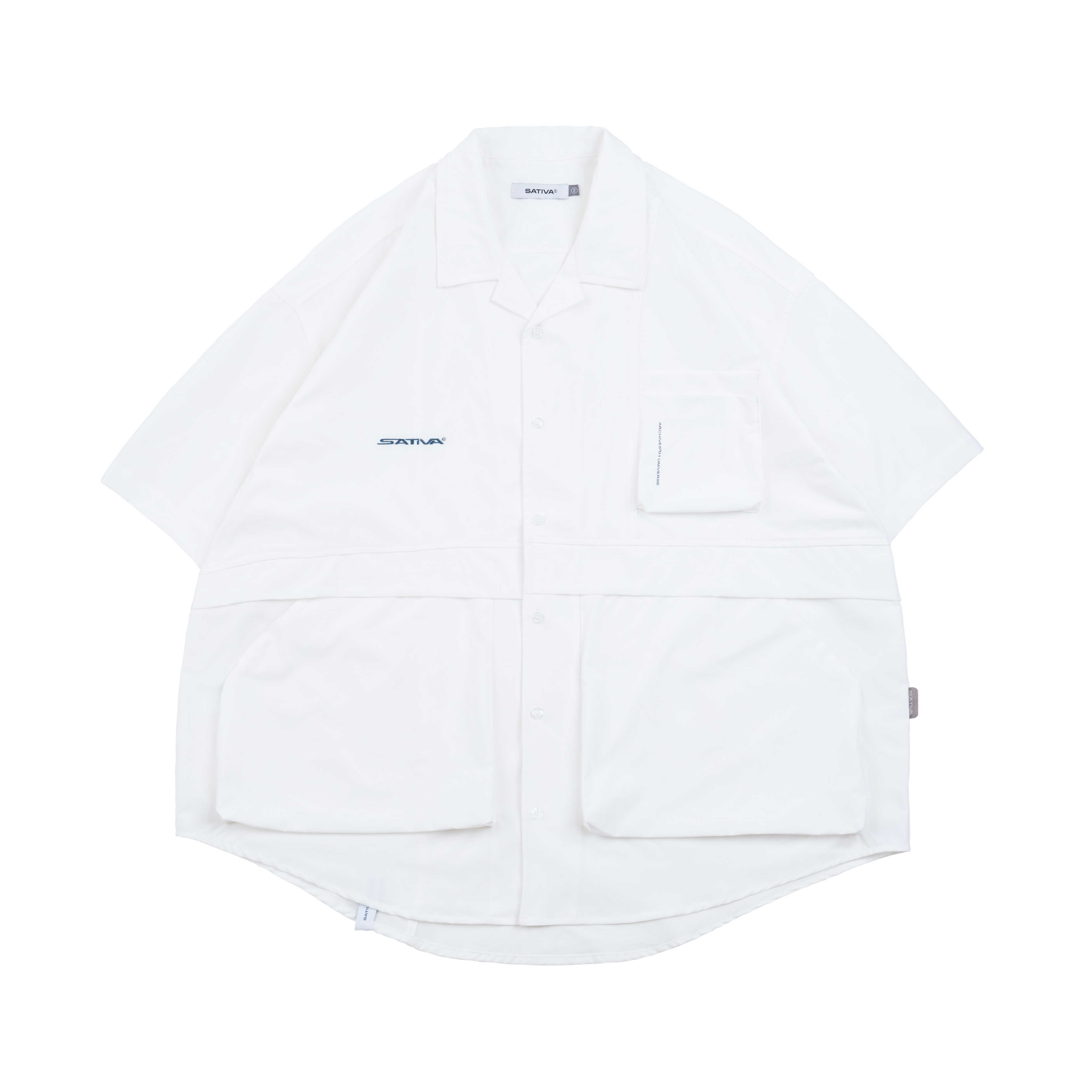 TS-02 "Multi-Pockets" Shirt - White