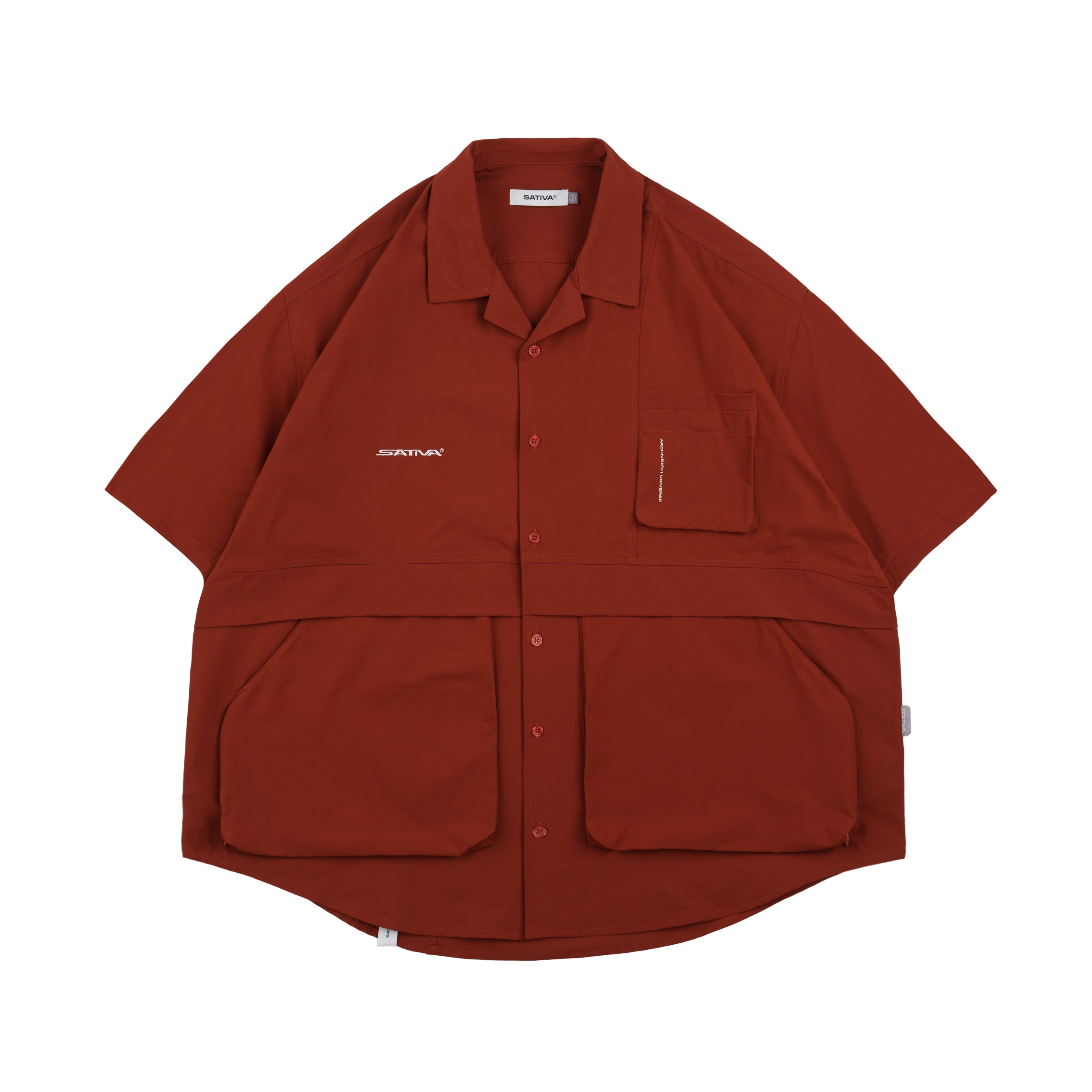 TS-02 "Multi-Pockets" Shirt - Pumpkin